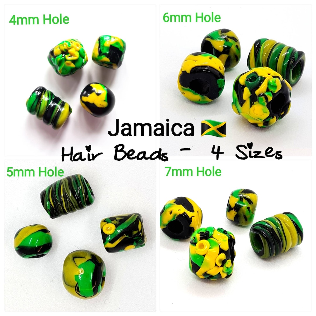 Jamaica Hair Beads, Dreadlock Beads, Dread Beads, Dread Jewelry, Hair
