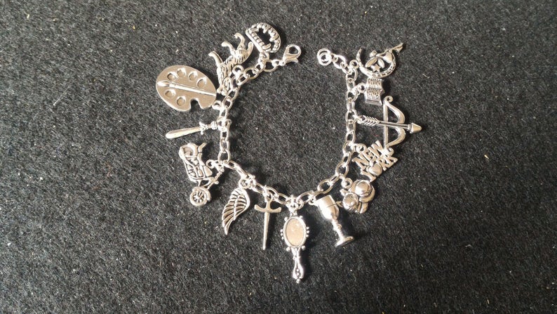 Bracelet ShadowHunters (La Cité Des Ténèbres) Avec Breloques - Perles Et Acier Inoxydable
