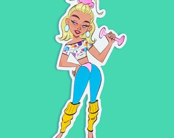 Aerobics Girl - Sticker