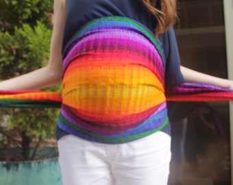 Hypnobirthing Rebozo Bufanda larga 9 pies Doula Partera Baby Sling Maternidad Soporte de espalda Baby Wrap Partería Rebozo Wrap