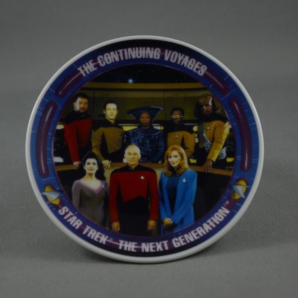 Vintage Star Trek Hamilton Collection Plate, The Continuing Voyages NG