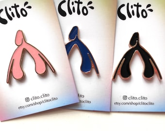 Clitoris Enamel Pin - Clito - Limited Edition