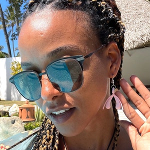 Clitoris Earrings - 3D Printed, Multicolour image 3
