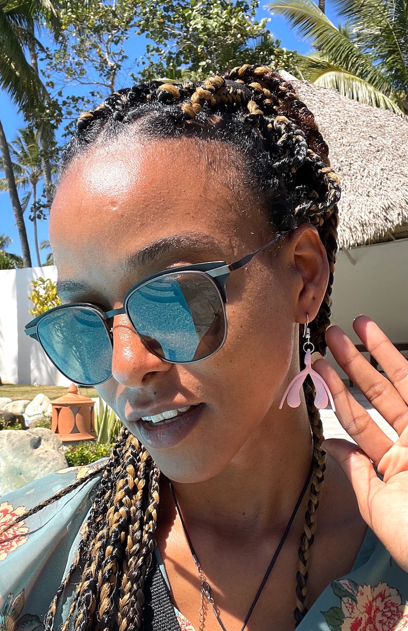 Clitoris Earrings - 3D Printed, Multicolour image 3