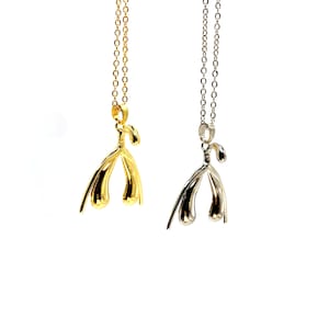 Collana Clitoride - Oro e Argento - Regalo Femminista Potenziante - Gioielli Unici e Dichiarativi in Metallo Lucido