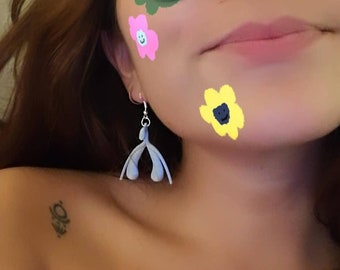 Clitoris Earrings - 3D Printed, Multicolour