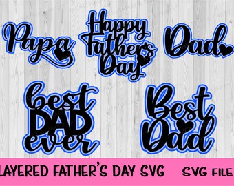 Download Fathers Day Cake Topper Svg Etsy