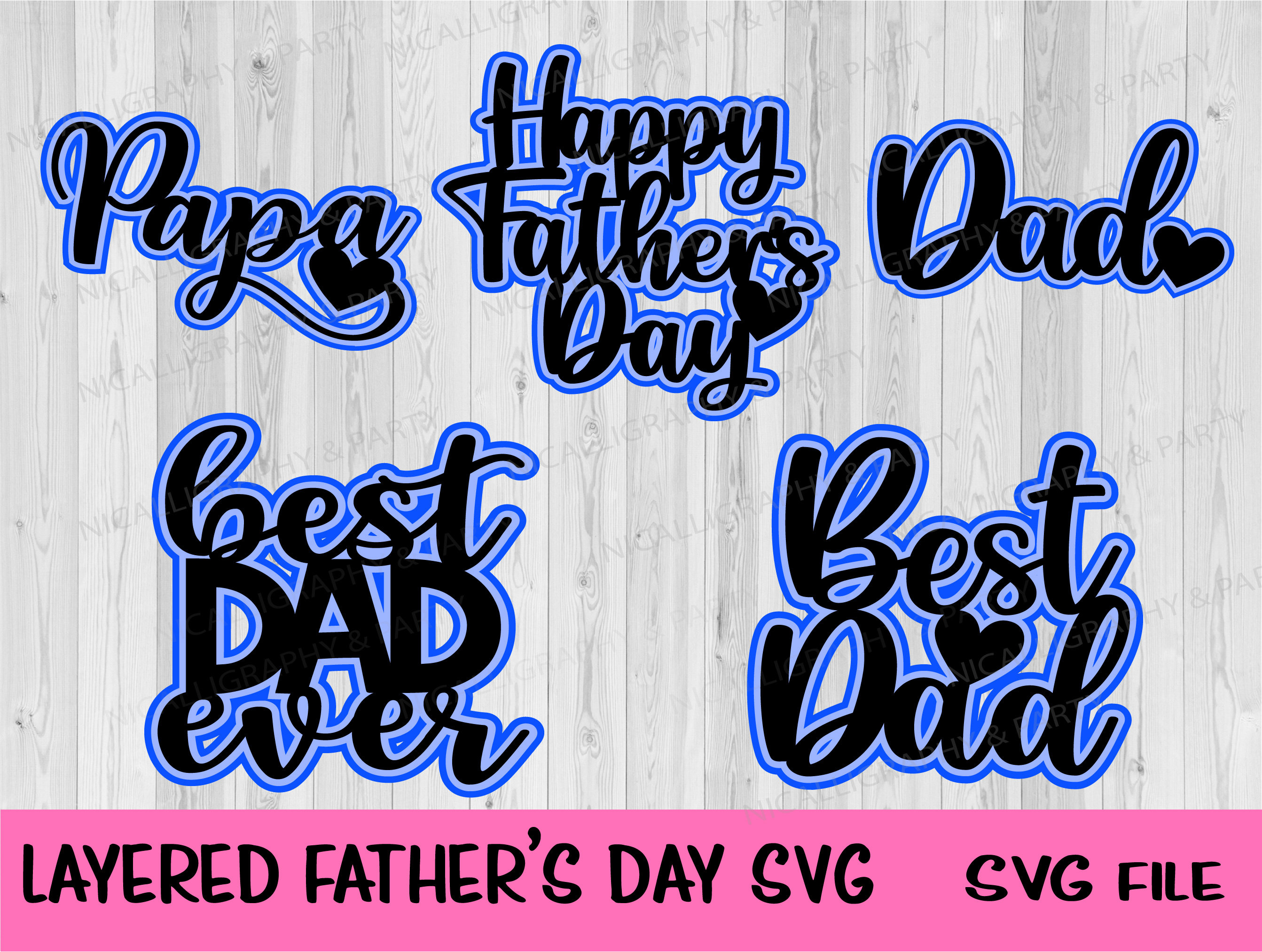 Father's Day SVG, Father's Day Layered SVG, Father's Day …