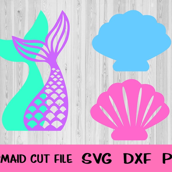 Mermaid Clip Art, Mermaid Tail SVG, Mermaid Layered, Mermaid 3D, Mermaid Layers, Mermaid PNG, Mermaid Tail Vector, Mermaid DXF, Cricut File