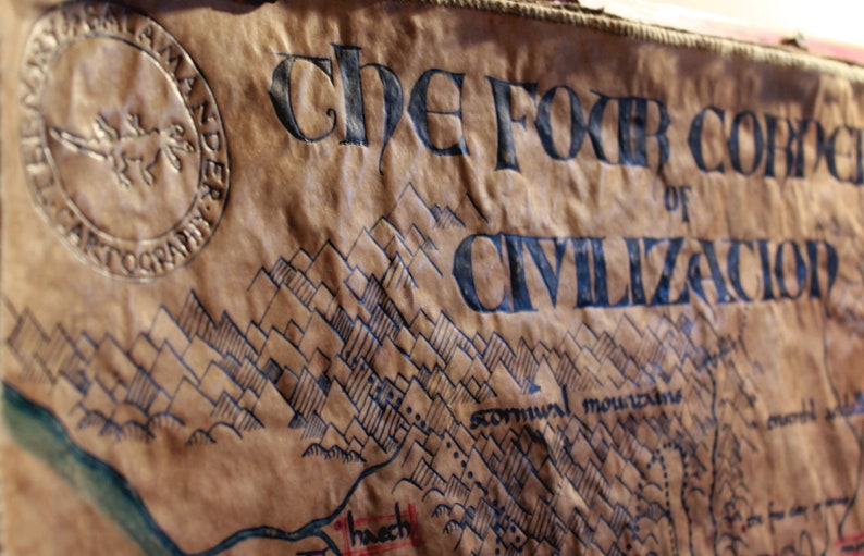 TEMERANT Map, the Name of the Wind Map, Four Corners of Civilization ...