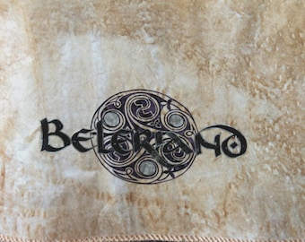HUGE Beleriand map.  Readily available. Handdrawn, imitates parchment