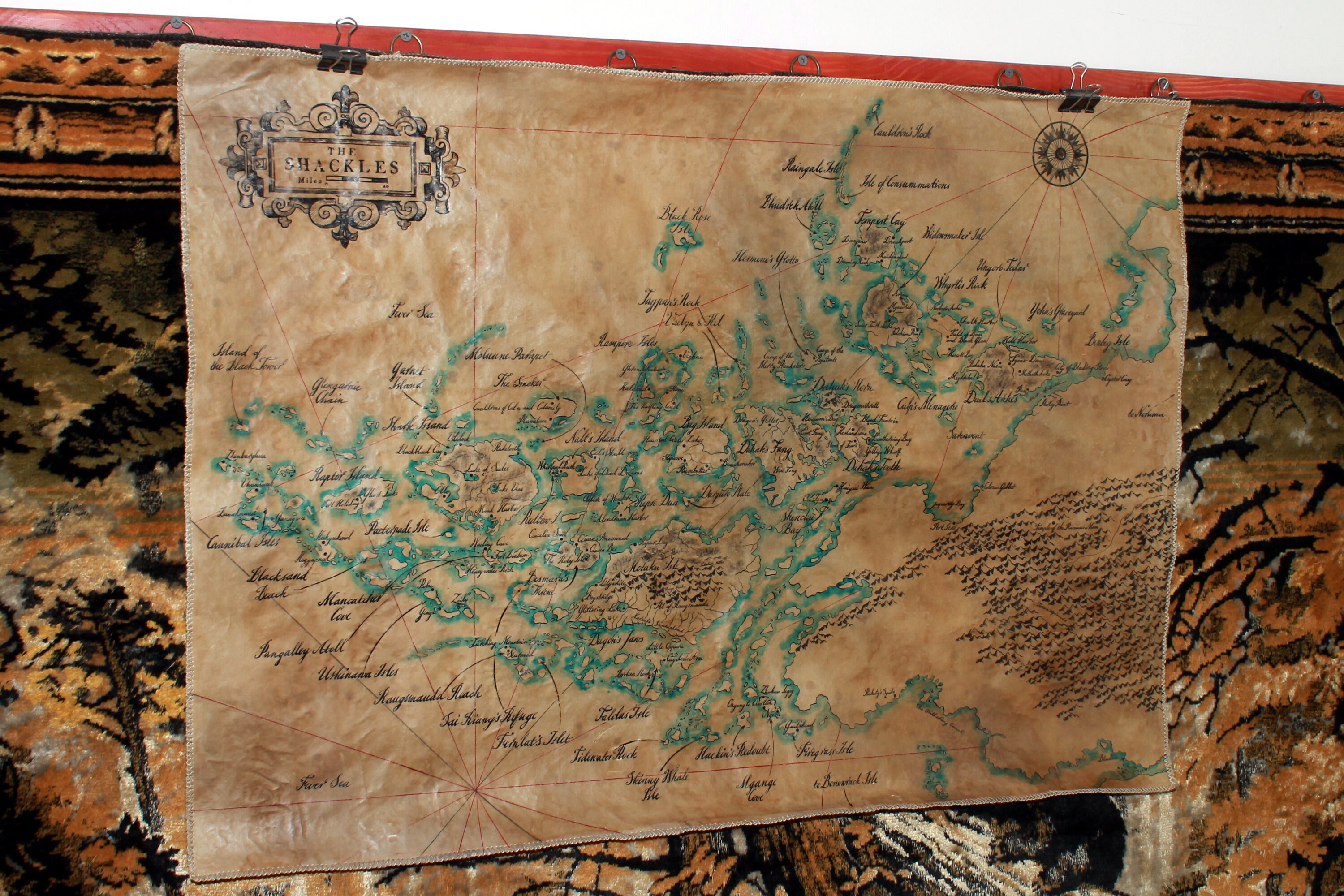 Skull And Shackles Map Huge The Shackles Map From Skull & Shackles Please Read | Etsy Ireland