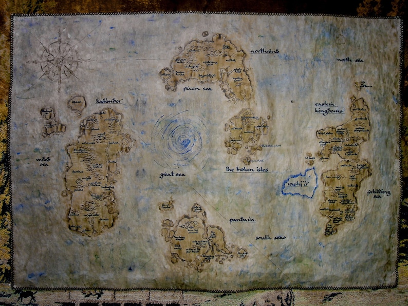 Große Karte von Azeroth. Legion. Welt von Warcraft Karte. | Etsy
