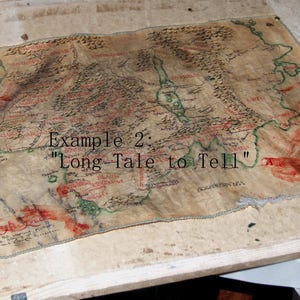Carte Hyboria - La série Conan dessinée à la main imite le parchemin (Veuillez lire la description). Entièrement fait à la main Robert E. Howard