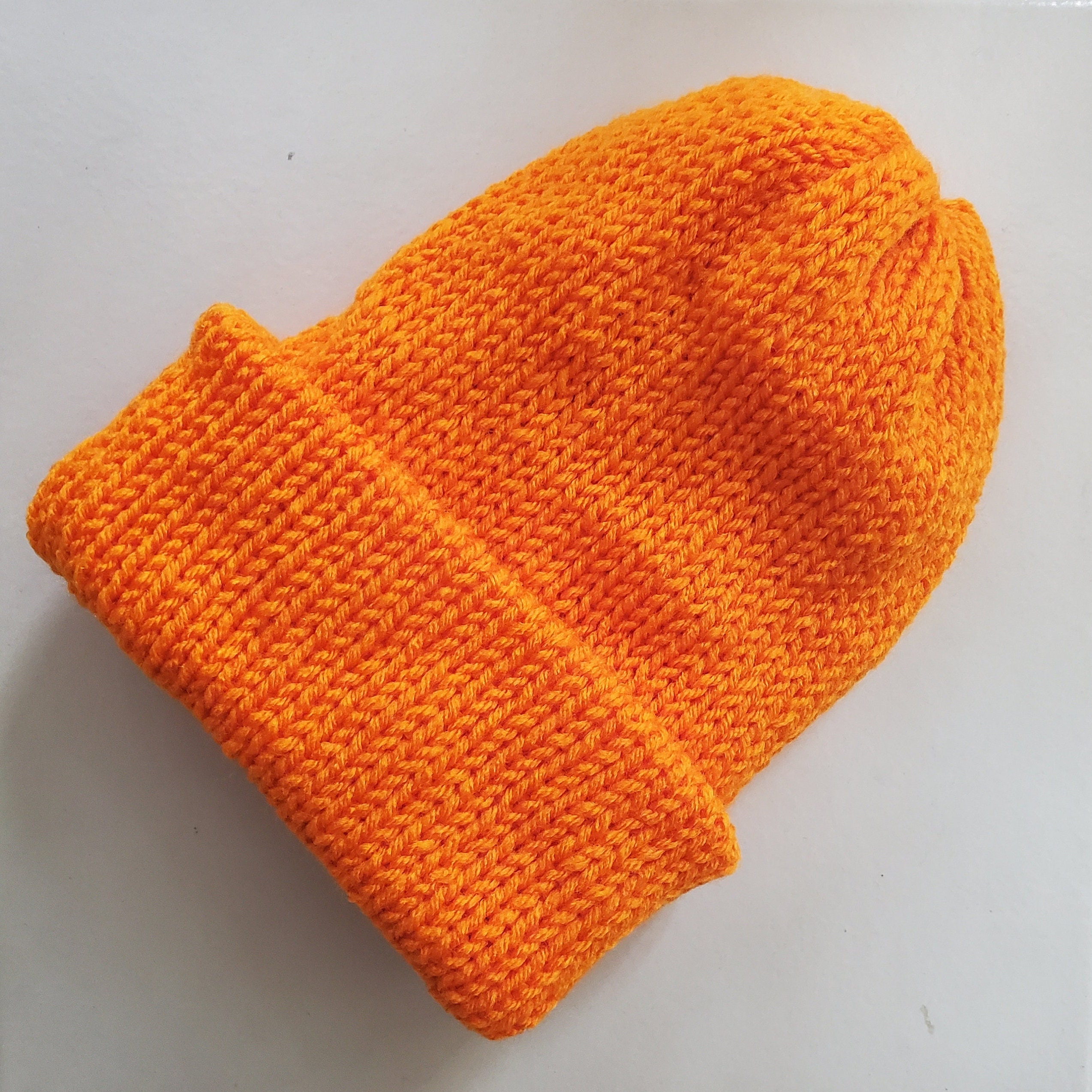 blaze orange beanie