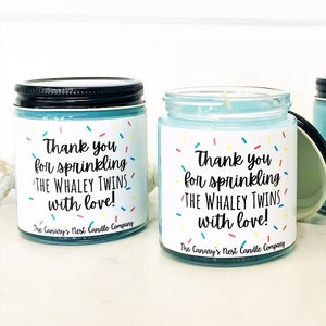 Personalized Baby Shower Candle Favors, Custom Baby Shower Candles, Baby Shower Favor, Baby Sprinkle Favors, Baby Boy Favor, Baby Girl Favor