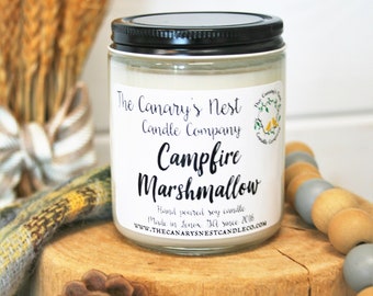 Campfire Marshmallow Soy Candle - Fall Scent