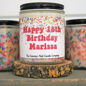 Birthday Cake Scented Soy Candle, Best Birthday Gifts, Sprinkle Candles, Birthday Gifts for Her, Best Friend Birthday Gift Idea, Party Favor image 8