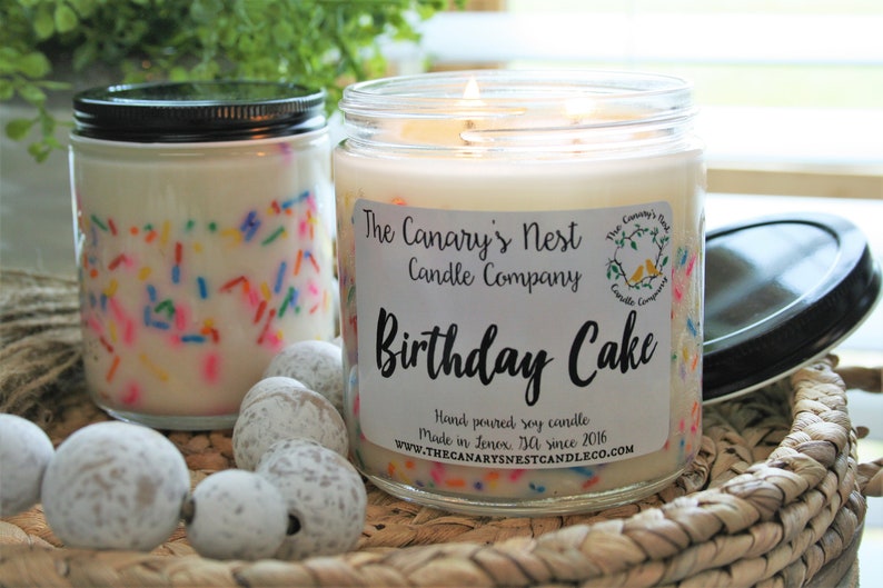 Birthday Cake Scented Soy Candle, Best Birthday Gifts, Sprinkle Candles, Birthday Gifts for Her, Best Friend Birthday Gift Idea, Party Favor image 5