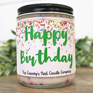 Birthday Cake Scented Soy Candle, Best Birthday Gifts, Sprinkle Candles, Birthday Gifts for Her, Best Friend Birthday Gift Idea, Party Favor image 7