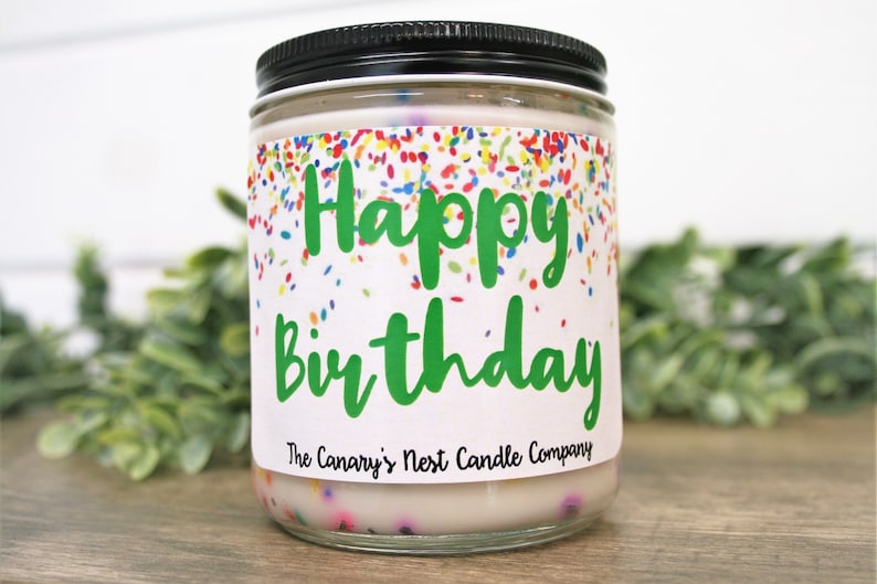 Birthday Cake Scented Soy Candle, Best Birthday Gifts, Sprinkle Candles, Birthday Gifts for Her, Best Friend Birthday Gift Idea, Party Favor image 7