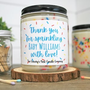 Personalized Baby Shower Candle Favors, Custom Baby Shower Candles, Baby Shower Favor, Baby Sprinkle Favors, Baby Boy Favor, Baby Girl Favor