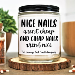 Nail Tech Appreciation Gift, Soy Candle, Manicurist Gift, Nail Tech Birthday Gift, Christmas Gift for Nail Technician, Nail Artist Gift