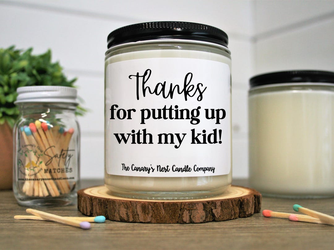 Thanks for Putting up With My Kid Gift, Preschool Teacher Gift, Gift ...