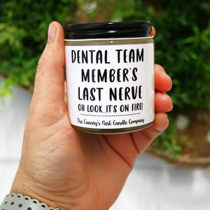 Dental Staff Gifts, Soy Candle, Gift for Dental Office Manager, Dental Assistant Gift, Dental Hygienist Gift, Dental Team Member Gifts