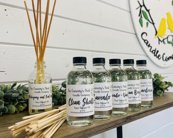 Roseau, Parfum d'aromathérapie, Bougie sans flamme, Parfum d'intérieur, Parfum sans phtalate, Diffuseur non toxique