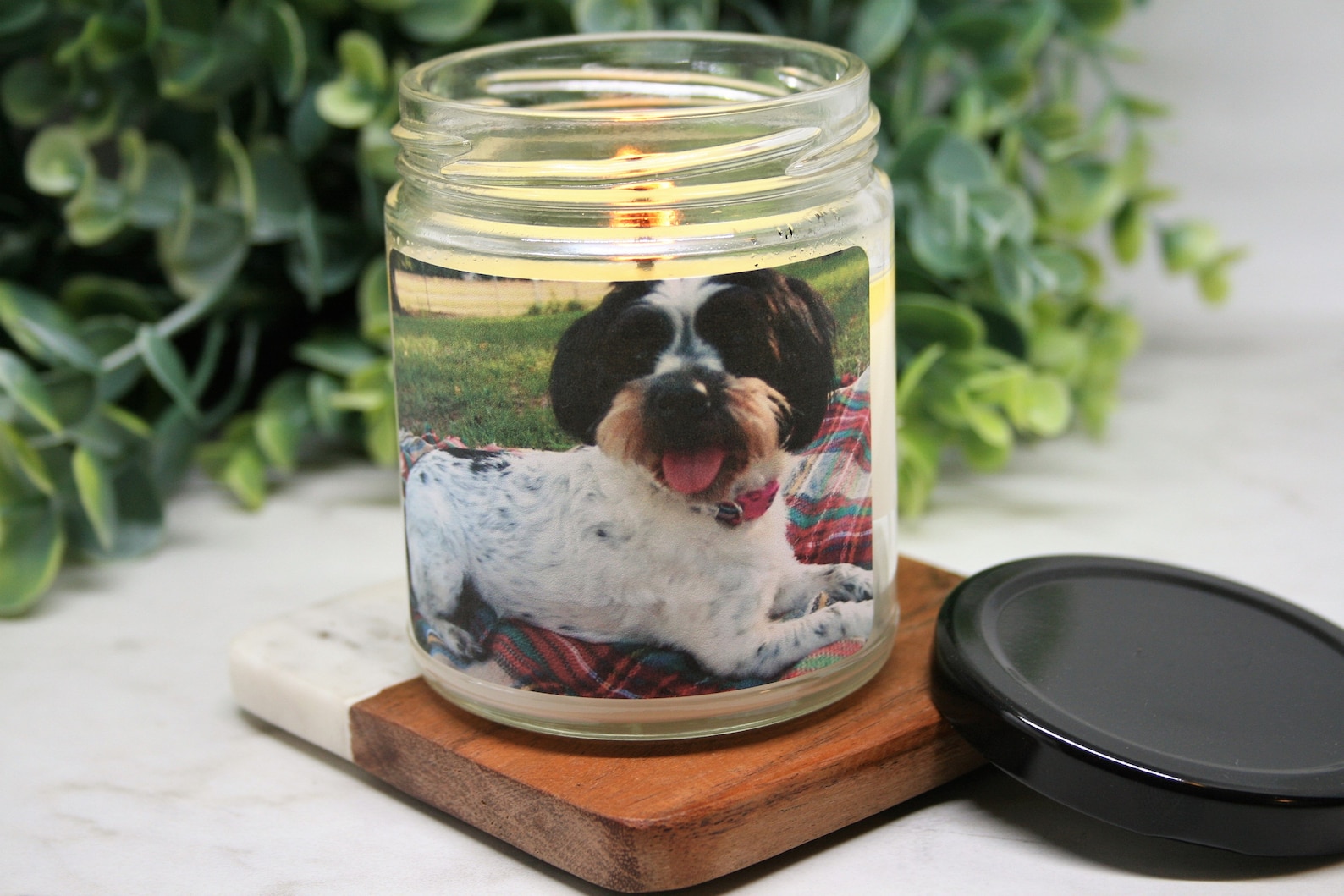 Pet Photo Candle Custom Photo Candle Picture Candle Add Etsy