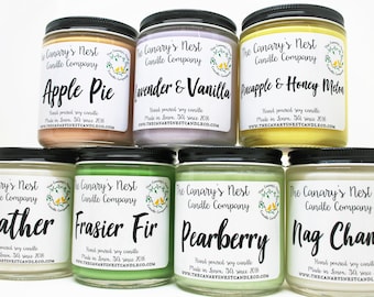 Soy Wax Candle: Choose Your Scent & Size - Handmade in Georgia, Fall Winter Scents