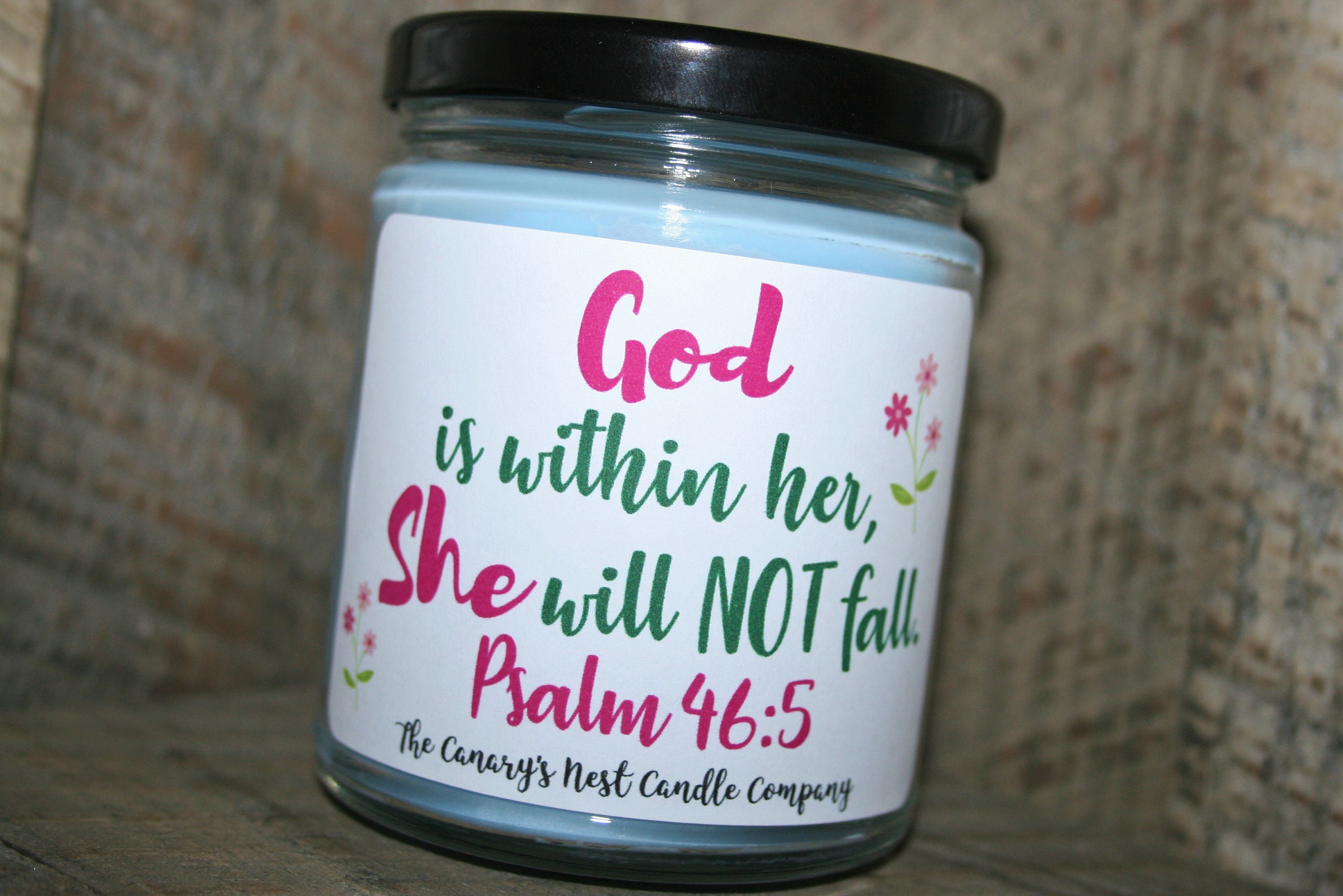 Bible Verse Candle Personalized Candle Inspirational Gift Etsy