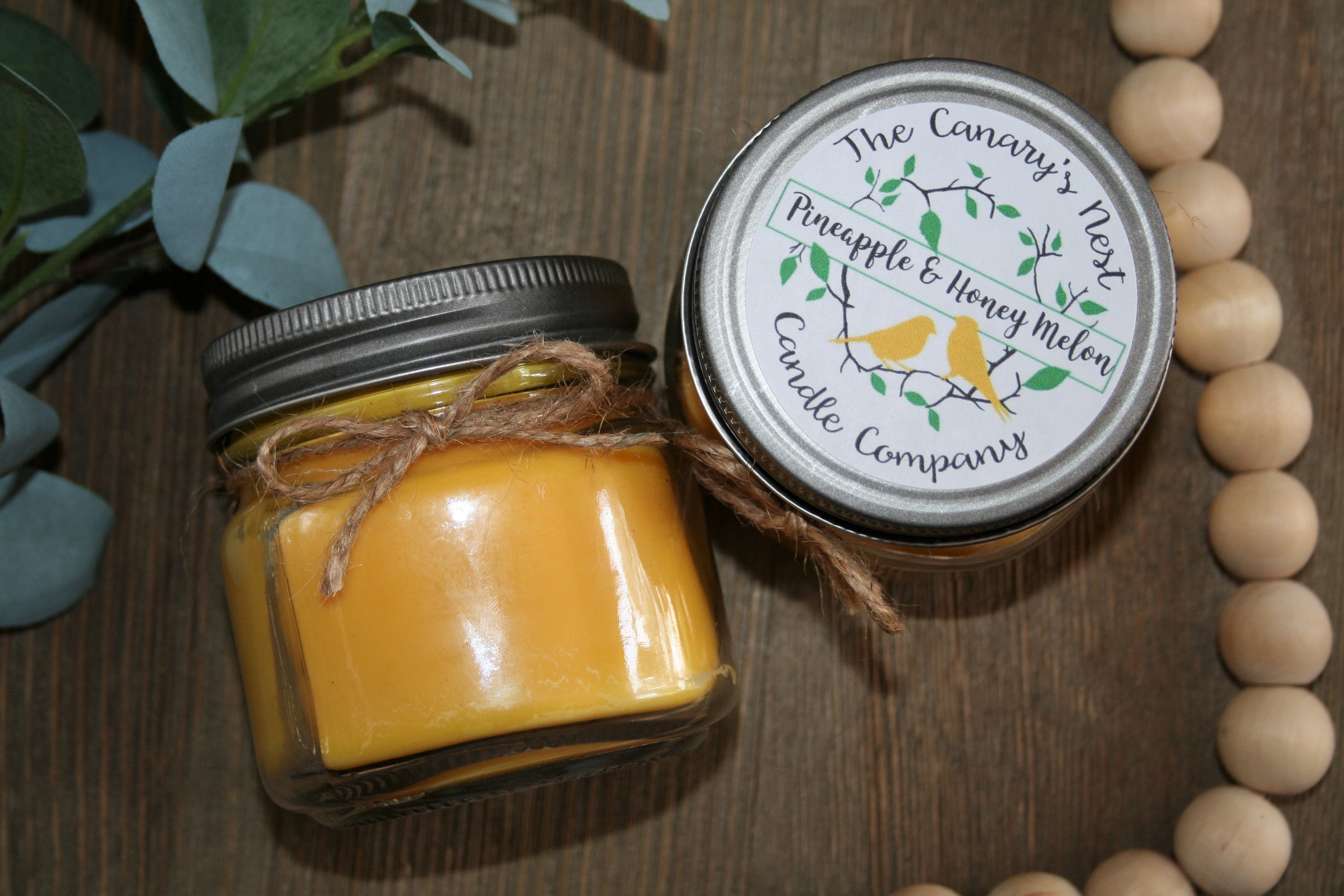 Soy Candles Handmade Mason Jar Candles 8 oz Candle Etsy