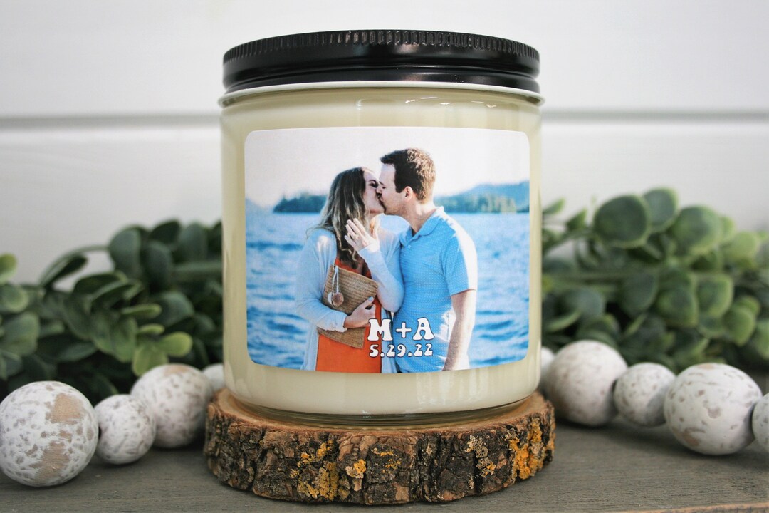 Personalized Photo Candle Custom Photo Candle Picture Etsy