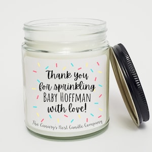 Personalized Baby Shower Candle Favors, Baby Sprinkle Candles, Baby Sprinkle Favors, Baby Boy or Baby Girl Favors, Gender Neutral Shower