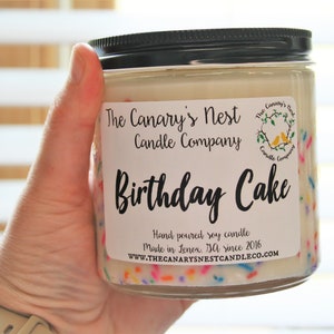 Birthday Cake Scented Soy Candle, Best Birthday Gifts, Sprinkle Candles, Birthday Gifts for Her, Best Friend Birthday Gift Idea, Party Favor image 4