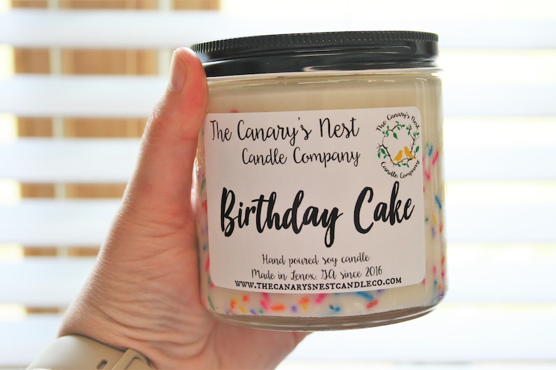 Birthday Cake Scented Soy Candle, Best Birthday Gifts, Sprinkle Candles, Birthday Gifts for Her, Best Friend Birthday Gift Idea, Party Favor image 4