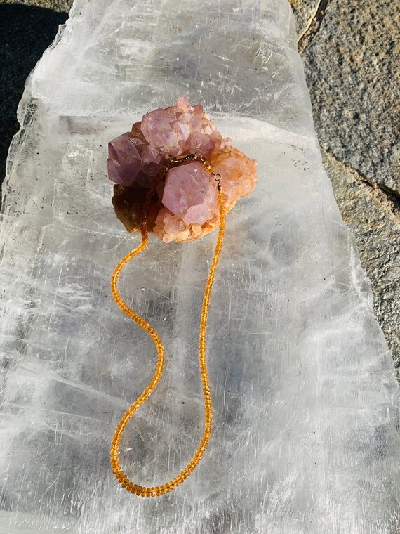 Spessartine Garnet Graduated Facet Cut Rondelles