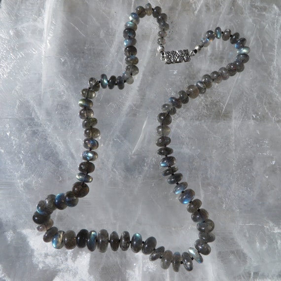 Labradorite Graduated Smooth Rondelles