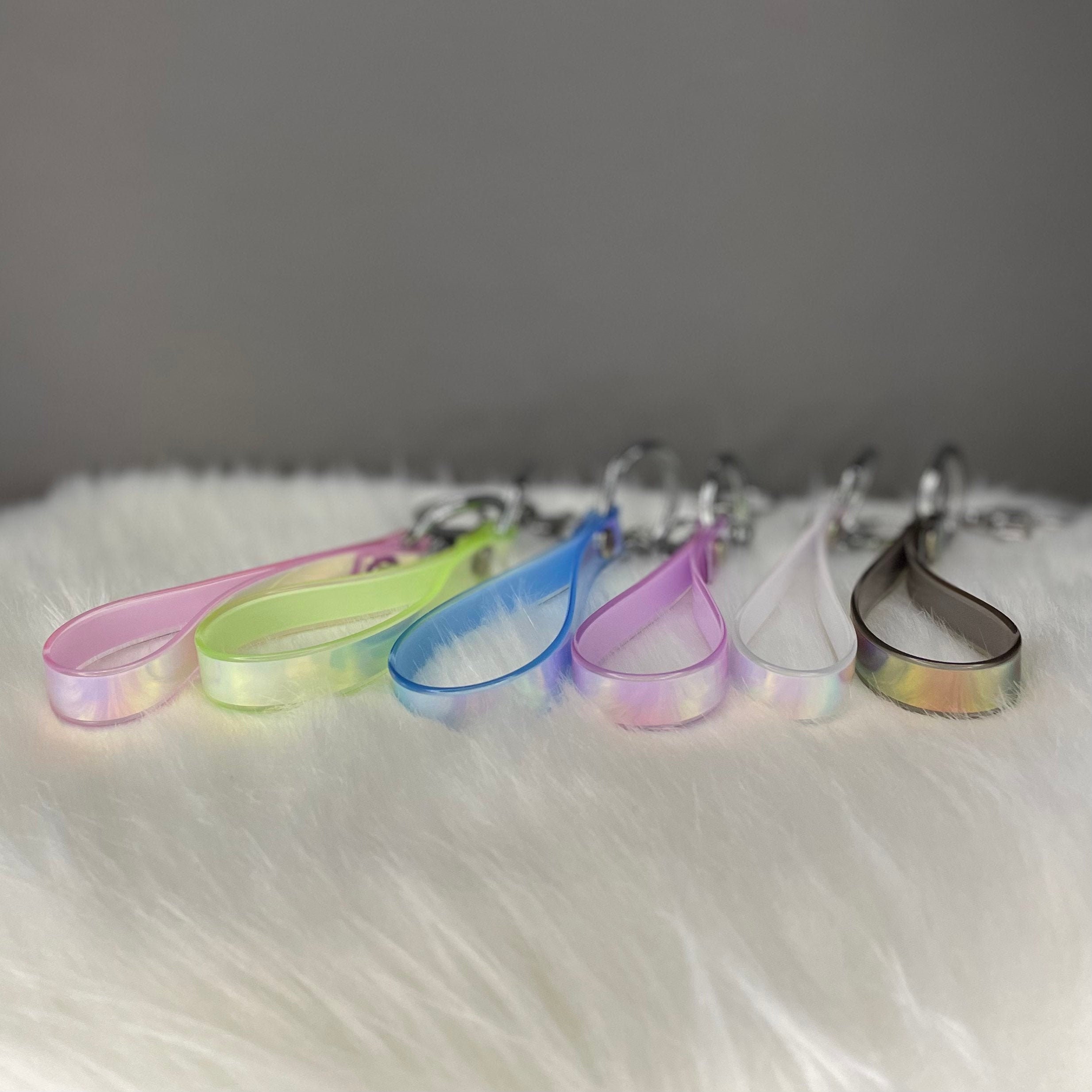 Holographic Keychain Cute Trendy Lanyard Keychain Etsy