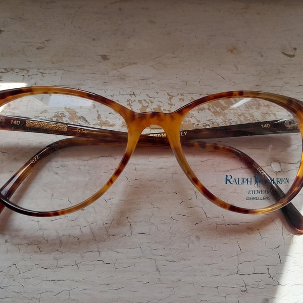 Ralph Laurent glasses frame, vintage eyeglasses, made in Italy 80s, luxury Ralph Lauren optics