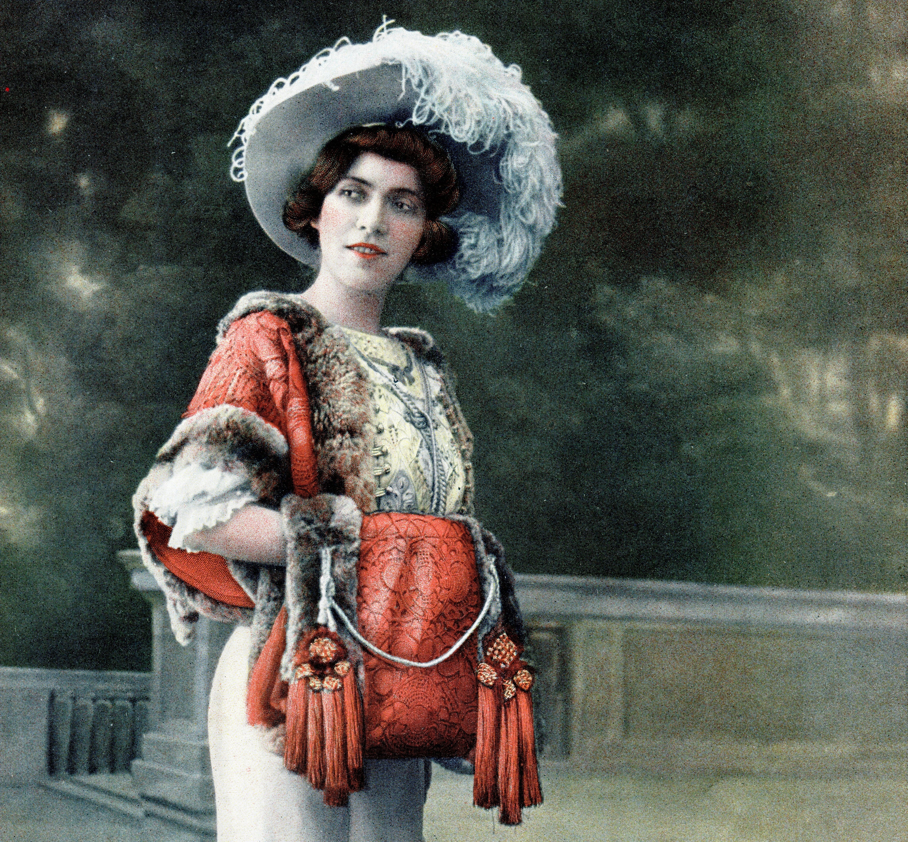 1906 , Eve Lavallière, Actrice Française de Théâtre Photographie Imprimée Revue Décoration Murale Co