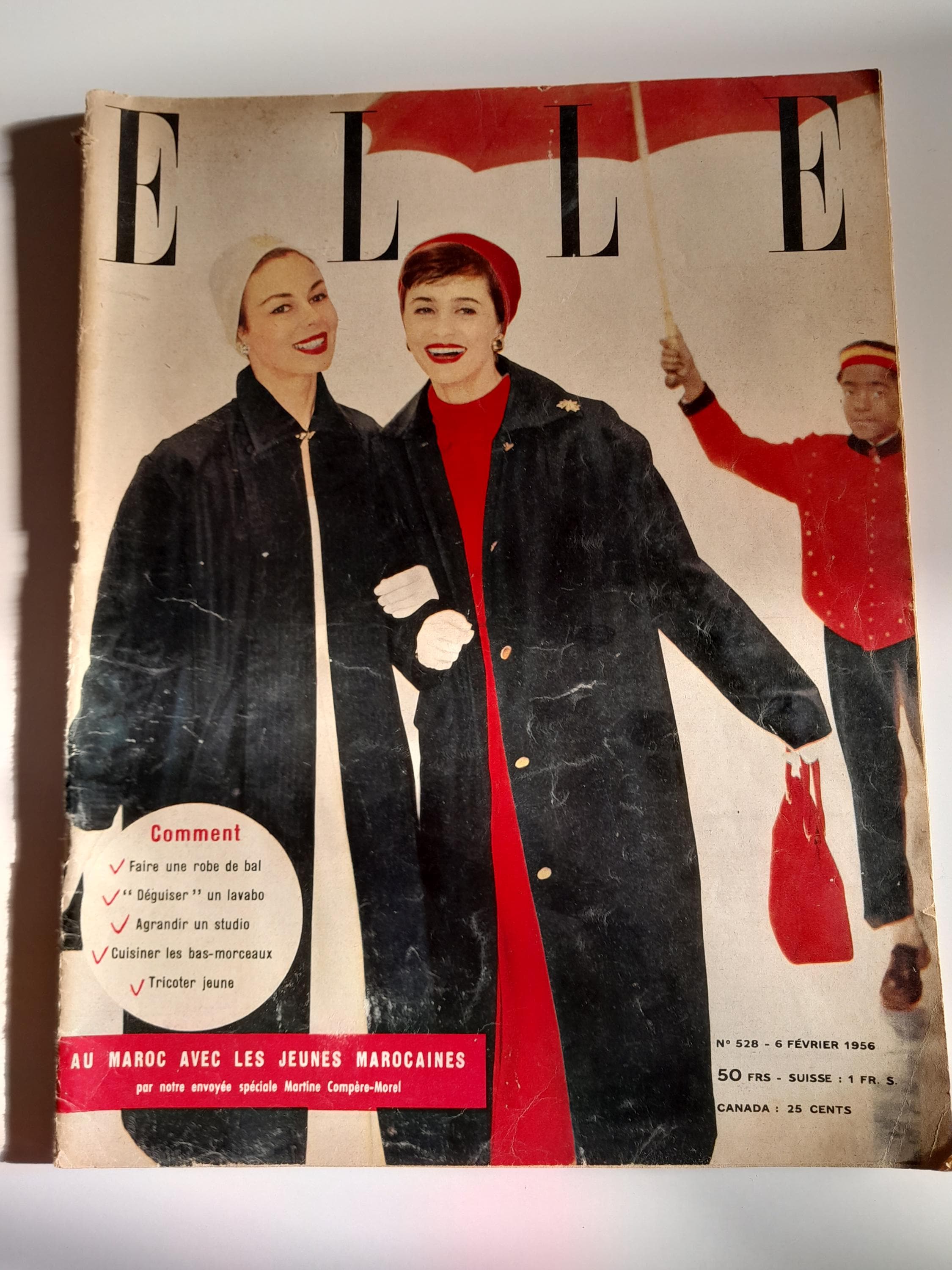 1958年発行の激レアなアンティーク雑誌【 ELLE 】1958 古書古本 Totodo: ELLE 1955-58年 各号（1955-79年）