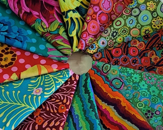 FAT QUARTER BUNDLE:  "Holly Jolly " Fat Quarter Bundle of 12 Red and Green Fabrics from the Kaffe Fassett Collective