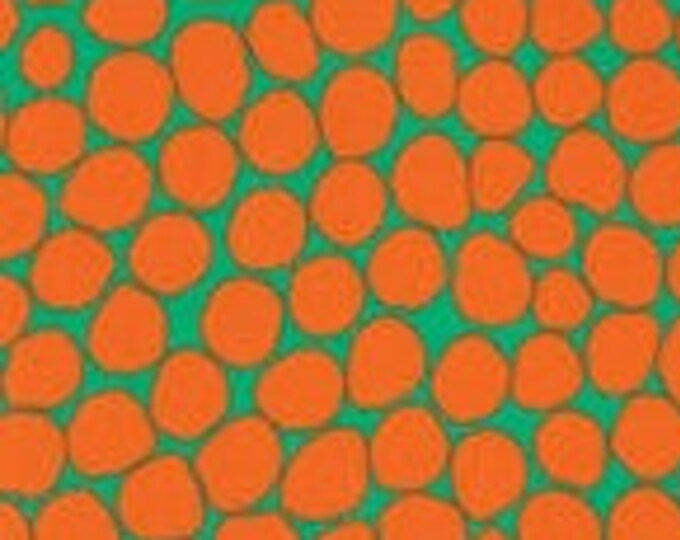 OOP FABRIC:  Jumble TANGERINE by Brandon Mably for the Kaffe Fassett Collective