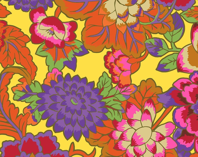 OOP FABRIC:  Cloisonné ORANGE by Kaffe Fassett for the Kaffe Fassett Collective