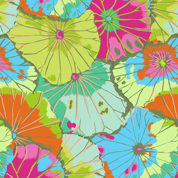 FABRIC:  Lotus Leaf LIME by Kaffe Fassett for the Kaffe Fassett Collective