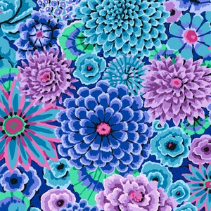 FABRIC:  Enchanted BLUE by Kaffe Fassett for the Kaffe Fassett Collective
