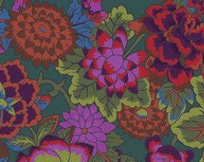 OOP FABRIC:  Cloisonné TEAL by Kaffe Fassett for the Kaffe Fassett Collective
